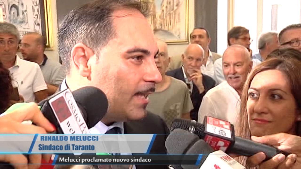 Taranto Melucci proclamato nuovo sindaco TG Teleregione 22 02 2017