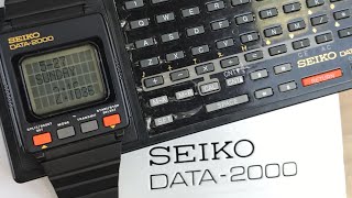 Seiko data-2000 vintage smart watch - YouTube