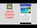 Android scrollview example