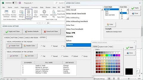 Enhance Excel Forms with Visual Settings – Smart UI in Action