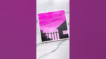 Magical Sunset AI Painting ✨ | Fairy Light House Vibe #Shorts