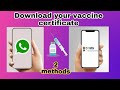 How to download covid 19 vaccine certificate in online tamil  davusar forever