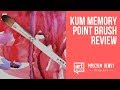 KUM Memory Point Pennello SL #6 Inclinato - Fibra Sintetica Per Acquerello E Acrilico, Made In Germany