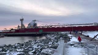 Michigan Trader/ Dirk S VanEnkevort arriving in Duluth. 12/19/21