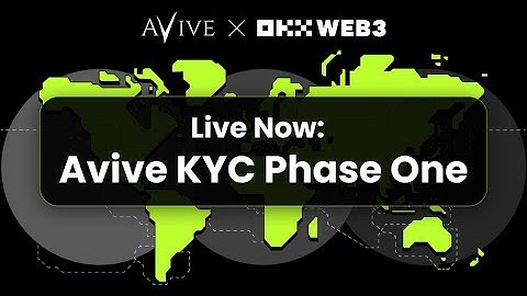 Avive Network KYC Step 1 & 2 Complete
