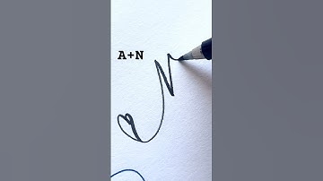 A + N     || Comment your name..|| #viral  #cursive #cursive-handwriting #shorts
