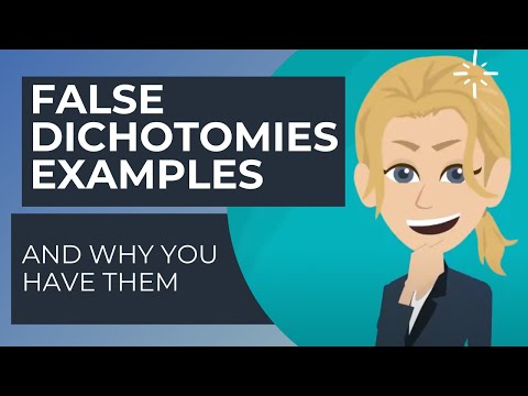 What is a false dichotomy example?