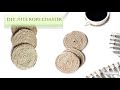 DIY / How to make jute coasters from rope/ Handmade craft/ Long lasting easy tea coaster / Braided