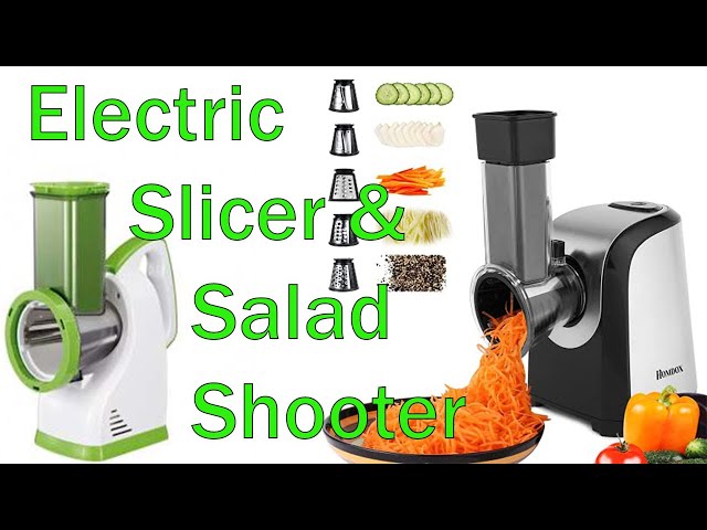 ASLATT Electric Slicer, Electric Cheese Grater for Home Kitchen Use,  One-Touch Control Cheese Shredder, Salad Maker Machine for Fruits,  Vegetables, Cheese Grater with 5 Attachments - Yahoo Shopping