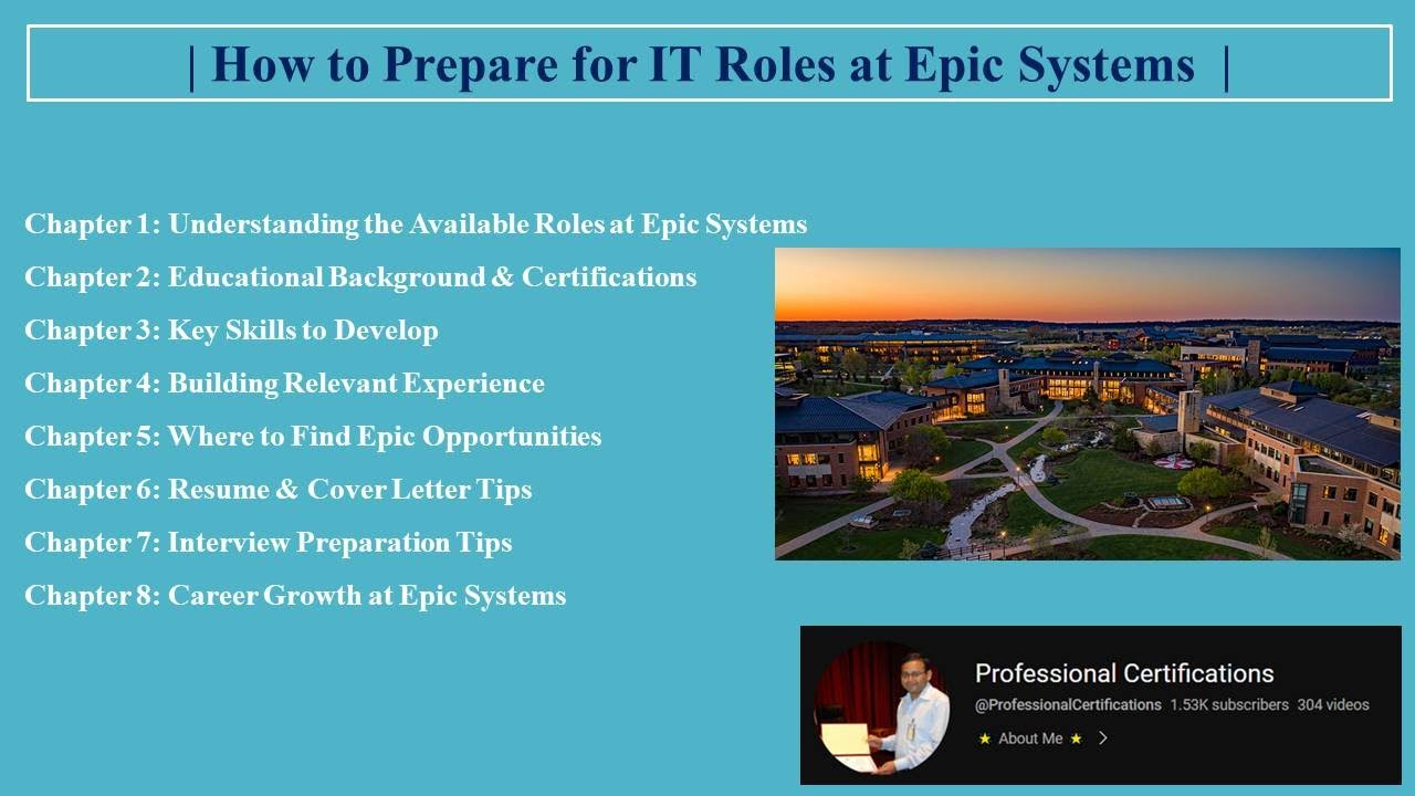 How to Prepare for IT Roles at Epic Systems - YouTube