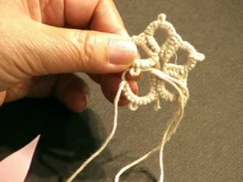 クロバー タティングレースリングの編み方 Youtube