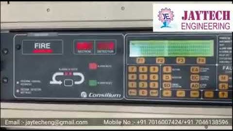 WORKING VIDEO Video for CONSILIUM CS3000 FIRE PANEL - JayTech Engineering