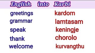 English into Karbi translations.