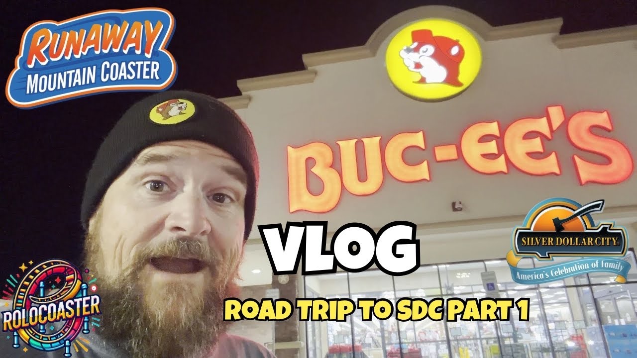 Red-Eye Flight, No Sleep, Buc-ee’s & Coasters 🎢 | #silverdollarcity Road Trip Part 1 #vlog #coaster