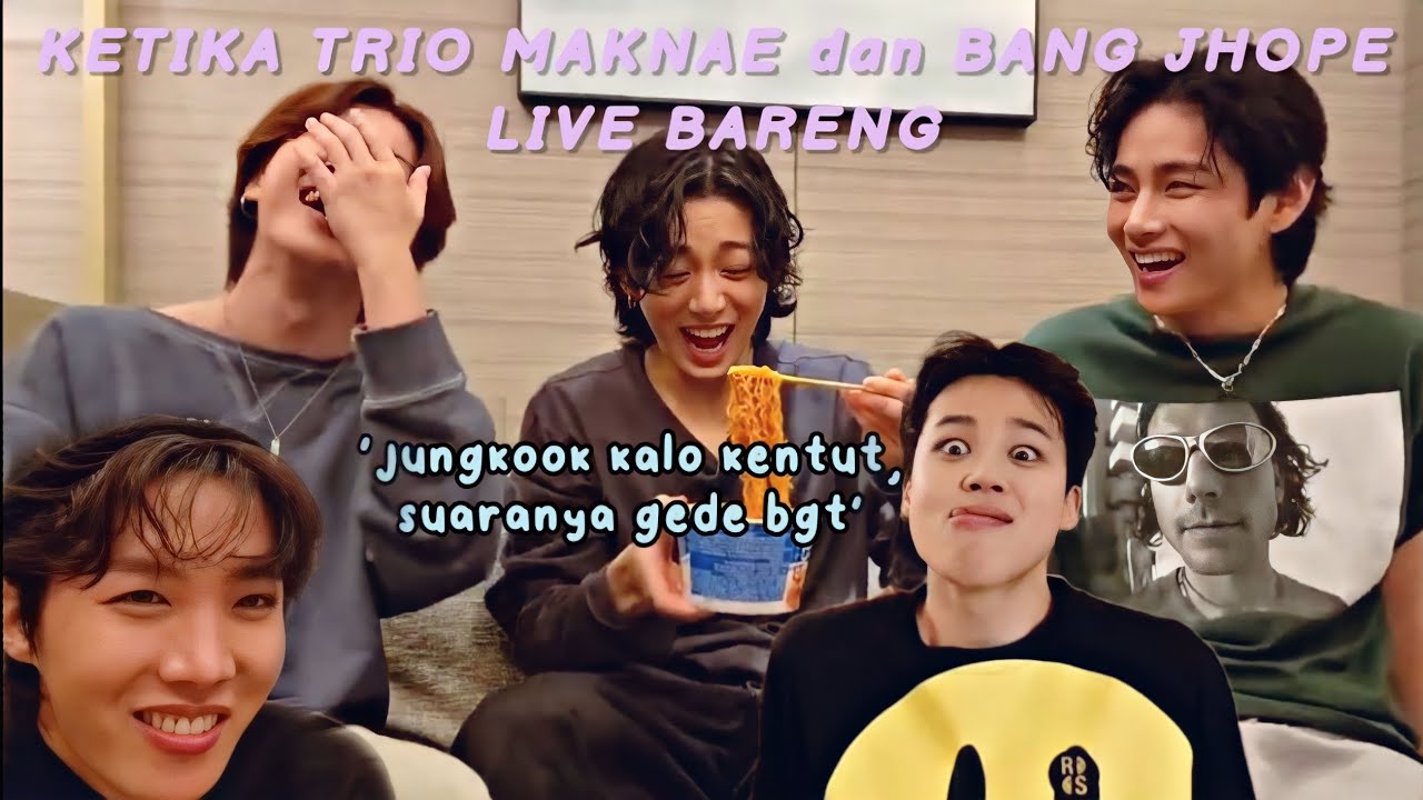 KETIKA TRIO MAKNAE (JIMIN, V, JUNGKOOK) DAN BANG JHOPE LIVE BARENG | BTS Funny Moments (Sub Indo)
