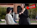 Female professor picks up students