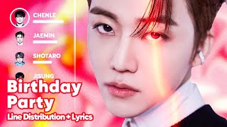 NCT U - Birthday Party (Line Distribution   Lyrics Karaoke) PATREON REQUESTED