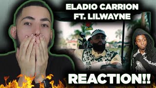 Eladio Carrión ft. Lil Wayne - Gladiador Remix REACTION!! THIS SONG IS SO HARD!!