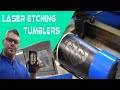 NEW LASER ENGRAVER | Etching Tumblers with Rotary
