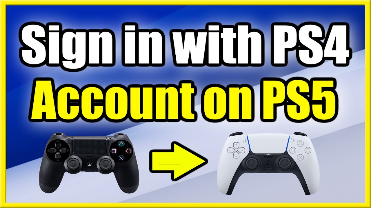 How to SIGN with account ON PS5 (Transfer Tutorial) - YouTube