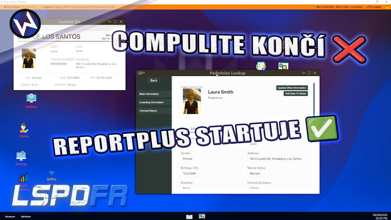 LSPDFR – Instalace a spuštění MDT ReportPlus | Náhrada za Compulite s Policing Redefined
