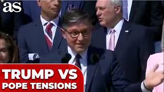 Mike Johnson Sparks Debate After Defending Trump Against Pope Comments