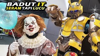 BADUT SERAM Joget LUCU Super GOKIL  ~ Clown IT vs Bumblebee Funny Dance