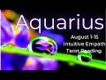 Aquarius, What You Find Is Amazing // August 1-15 Tarot Reading