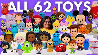 I BOUGHT EVERY MCDONALD'S DISNEY 100 HAPPY MEAL COLLECTIBLE! COMPLETE SET OF 62 UNBOXING AND REVIEW!