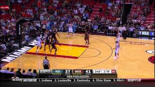 Heat vs. Hornets 10/27/2012 - Anthony Davis full highlights - 24pt/11reb Guide