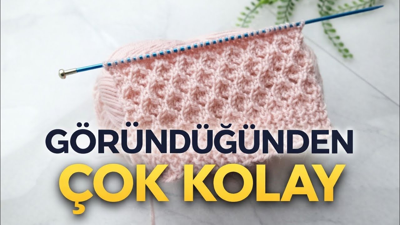 Bu Örgü Modeli Göründüğünden Çok Daha Kolay! Yeni Başlayanlar Bile Yapabiliyor😍