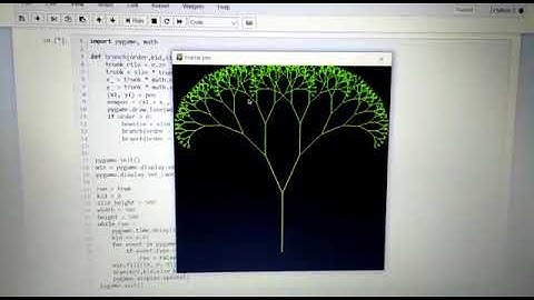 Fractal tree in python