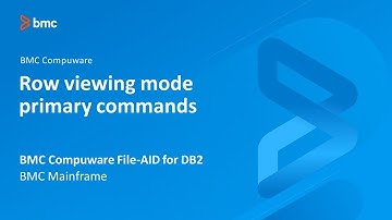BMC Compuware File-AID for Db2 - Row viewing mode primary commands