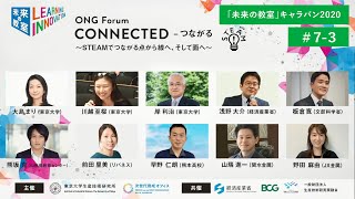 「未来の教室」キャラバン2020#7 / ONGフォーラム「CONNECTED - つながる」～STEAMでつながる点から線へ、そして面へ～(3/3)