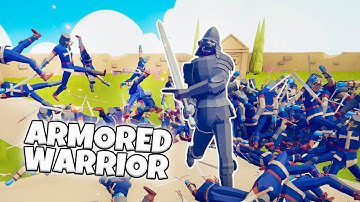 ARMORED WARRIOR VS EVERY FACTION | TABS v.12 MODDED GAMEPLAY