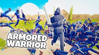 ARMORED WARRIOR VS EVERY FACTION | TABS v.12 MODDED GAMEPLAY