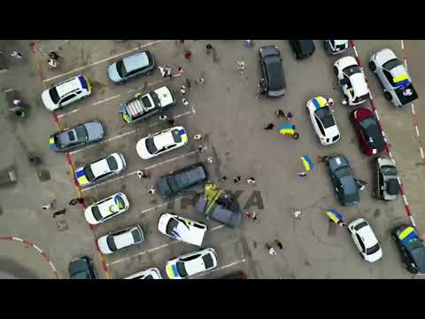 Видео: В Израиле состоялся автопробег в поддержку Украины.