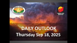Great Basin Fire Potential Briefing: September 18, 2025