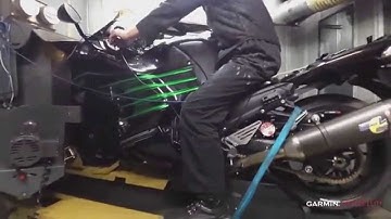Kawasaki ZX-14R with HM Quickshifter Plus Lever