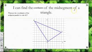 Unit 5 review #10 - midsegment of a triangle