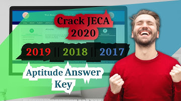 Jeca 2020 || old paper solutions : Aptitude || MCA || 2019  2018  2017