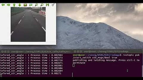 Caffe + ROS integration for End to end learning for Self driving