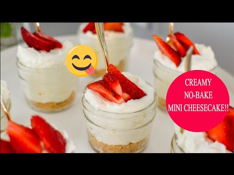 Creamy Mini NO-BAKE CHEESECAKE Recipe