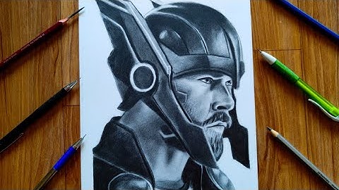 Thor Drawing| Chris Hemsworth | (Timelapse)