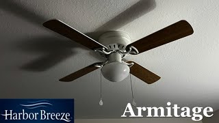 42” Harbor Breeze Armitage ceiling fan (Newer Version) (blonde blades) (No Commentary)