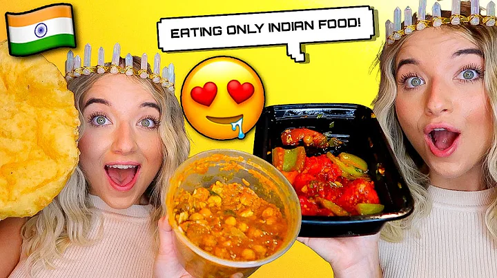 Eating ONLY INDIAN FOOD for 24 HOURS!!