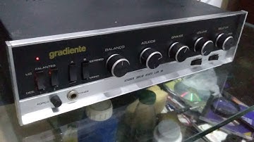 GR ÁUDIO E VÍDEO ELETRÔNICA E INFORMÁTICA AMPLIFICADOR GRADIENTE LAB-95