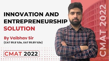 CMAT 2022 Innovation and Entrepreneurship Solution || CMAT 2022 Previous Year Paper Solutions