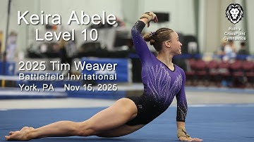 2025 Tim Weaver Invitational - Keira Abele (Level 10)