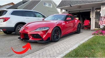 How to install a front lip on a MK5 Supra (VLOG)